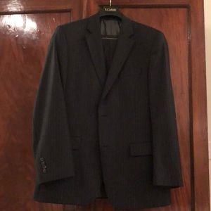 S. Cohen Charcoal Pinstriped Suit — 42R